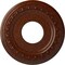 Ekena Millwork Jackson Medallion (Canopies up to 7 3/8"), 12 1/4"OD x 4"ID x 1 1/8"P, Burnished Mahogany Crackle CM12JABMC - alternate 1